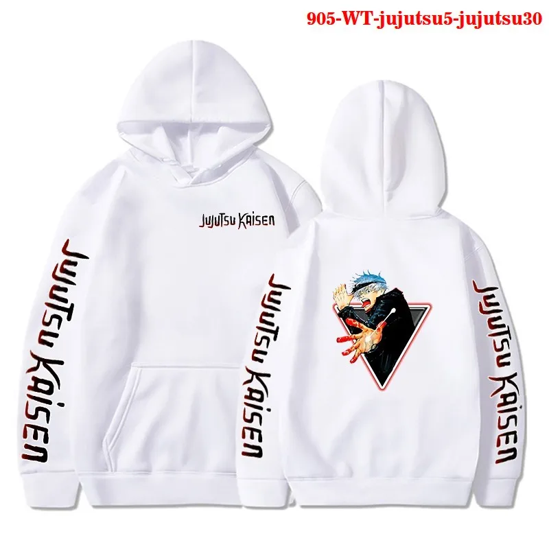 

Hot Anime Hoodies Jujutsu Kaisen Print Hooded Sweatshirts Men Women Casual Oversized Pullovers Autumn Winter Fashion Clothes