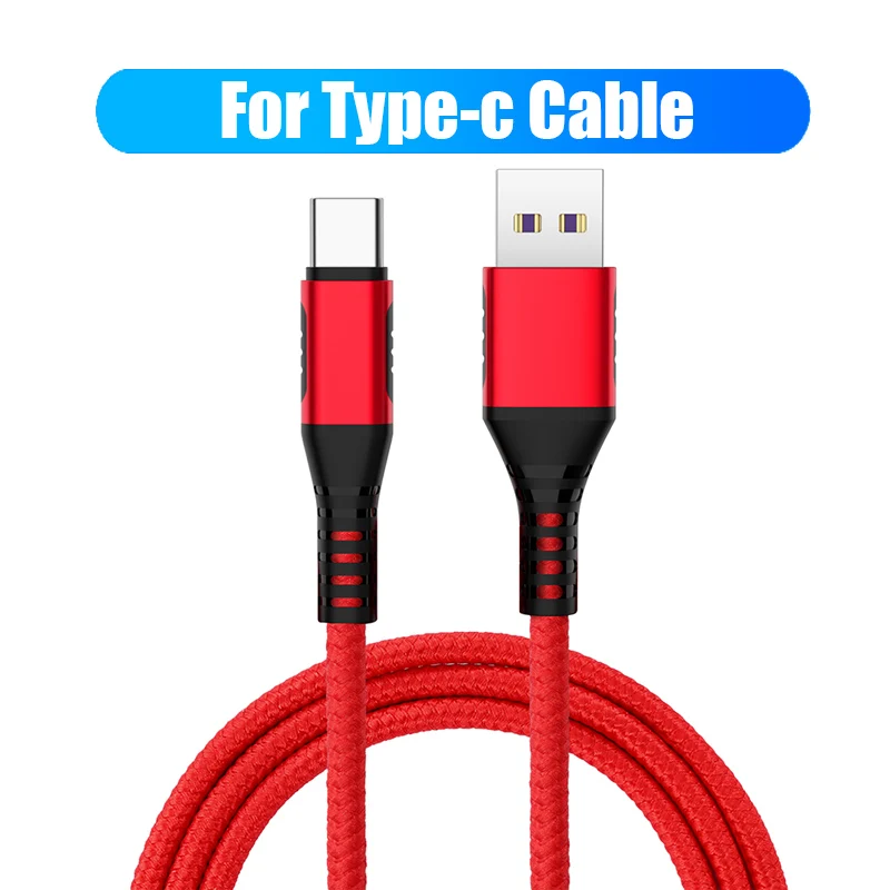 5A usb type-C кабель для huawei mate 20 Pro P30 P20 Pro Lite мобильный телефон USB C Быстрая зарядка зарядное устройство Шнур USB-C type-C кабель - Цвет: Red for Type-c