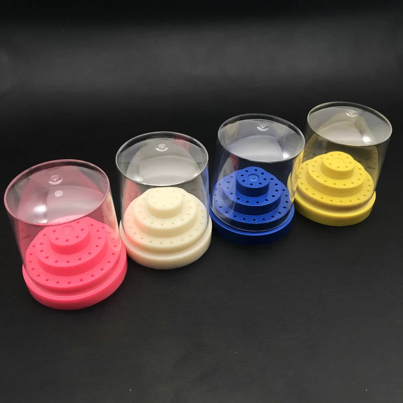 Dental Lab Instrument 48 Holes (Round) Plastic Bur Holder Burs Block Case Box | Красота и здоровье