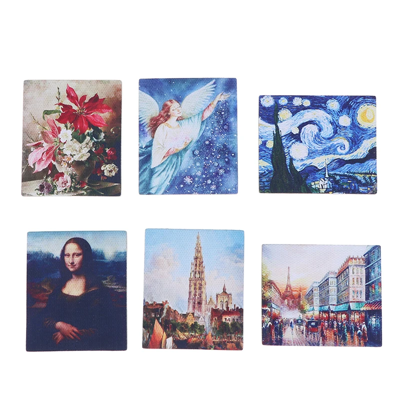 1 шт. DIY кукольный домик мини картина маслом миниатюрная 1:12 мебель игрушки рамка