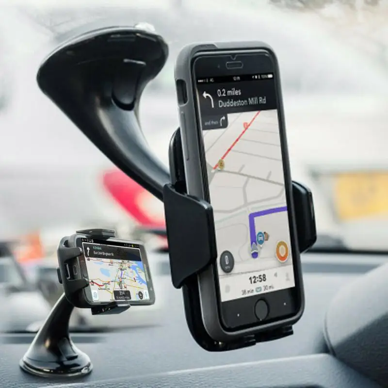 Автомобильный кронштейн на присосках GPS Авто держатель для мобильного телефона