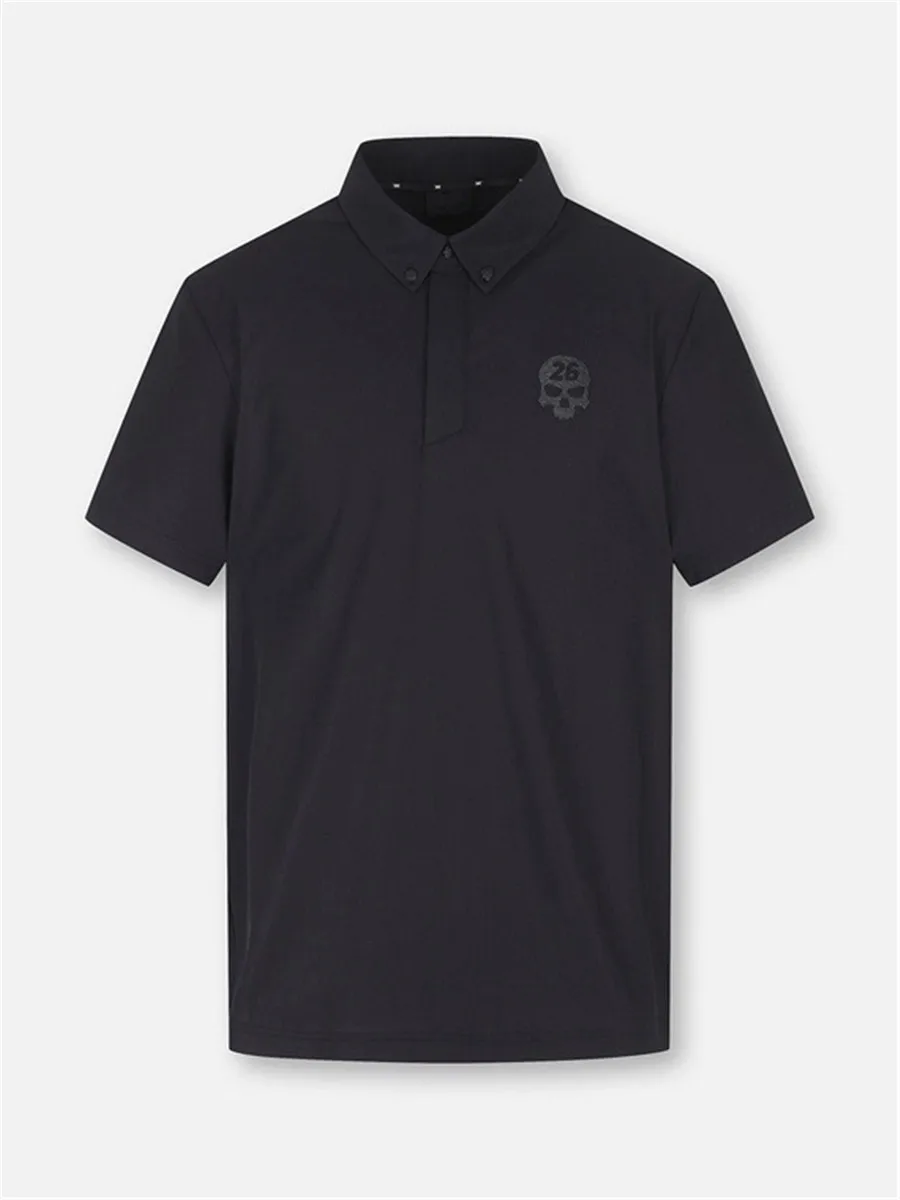 Summer fashion trend Korean version of men's golf short sleeve T shirt outdoor sports fast dry leisure slim golf jersey