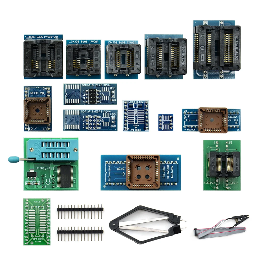 XGECU Original V11.11 TL866II Plus Universal Programmer+17 Adapter TL866 Flash EPROM Test Clip Smart Chip Portable Calculator | Компьютеры
