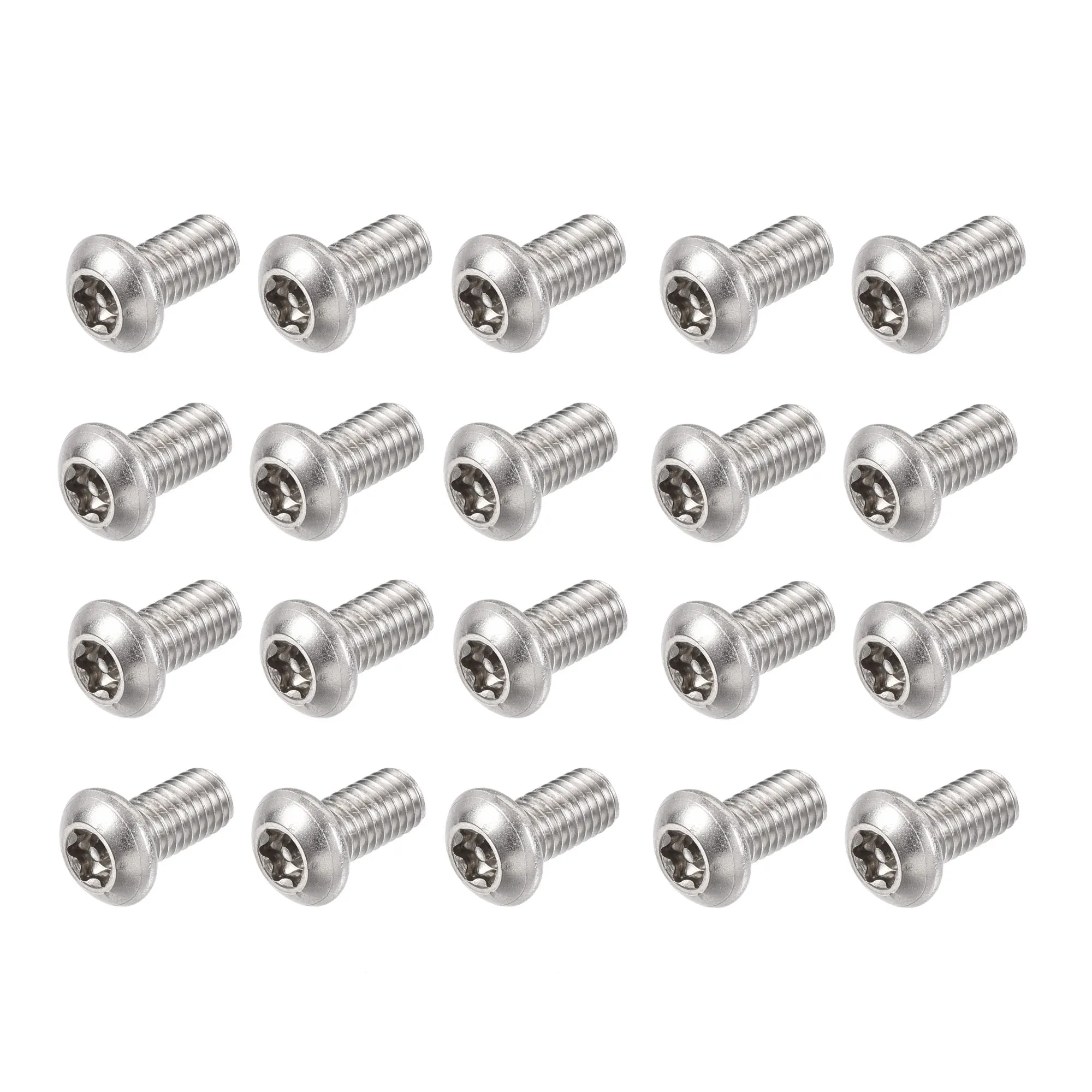 

Uxcell m8x16 мм Torx Винт для машины безопасности, 20 шт винты с круглой головкой внутри колонны, 304 нержавеющая сталь крепежные болты