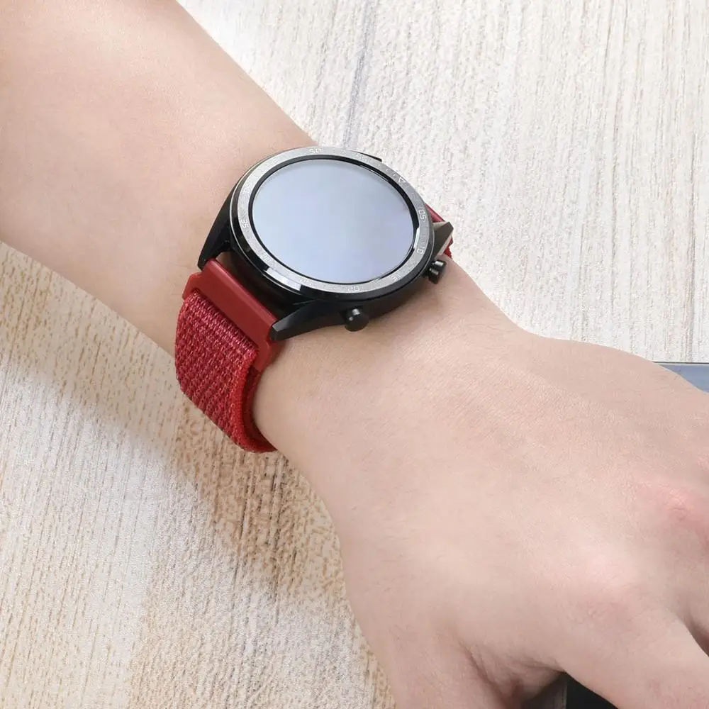 20/22mm Huawei watch GT2/2e/pro Strap Nylon loop bracelet for Samsung watch 3/Gear S3 Frontier/active 2 45mm/46mm/42mm/41mm band