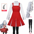 Костюм для косплея Аниме Boku No My Hero Академия сезон 4 Eri, школьная форма, комплект, Женский костюм на Хэллоуин, парик, рог