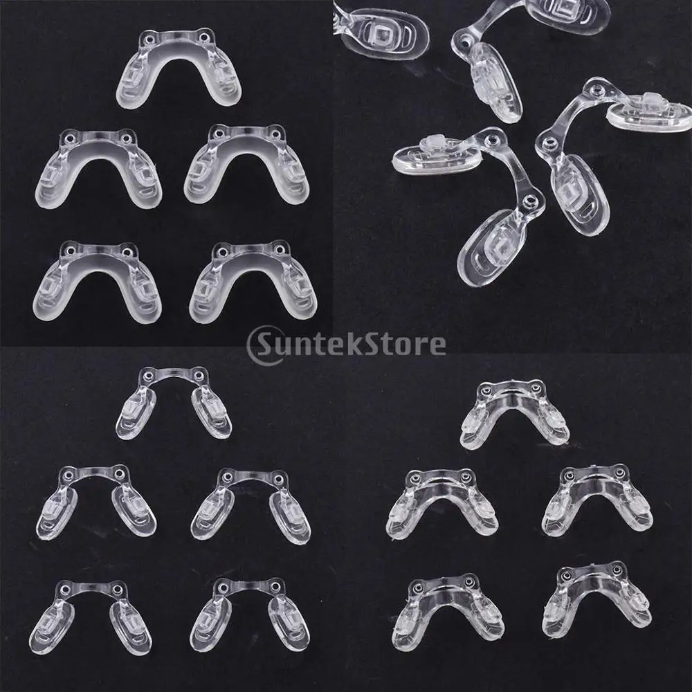 5 пар детских очков Силиконовые носовые упоры Нескользящие тонкие для