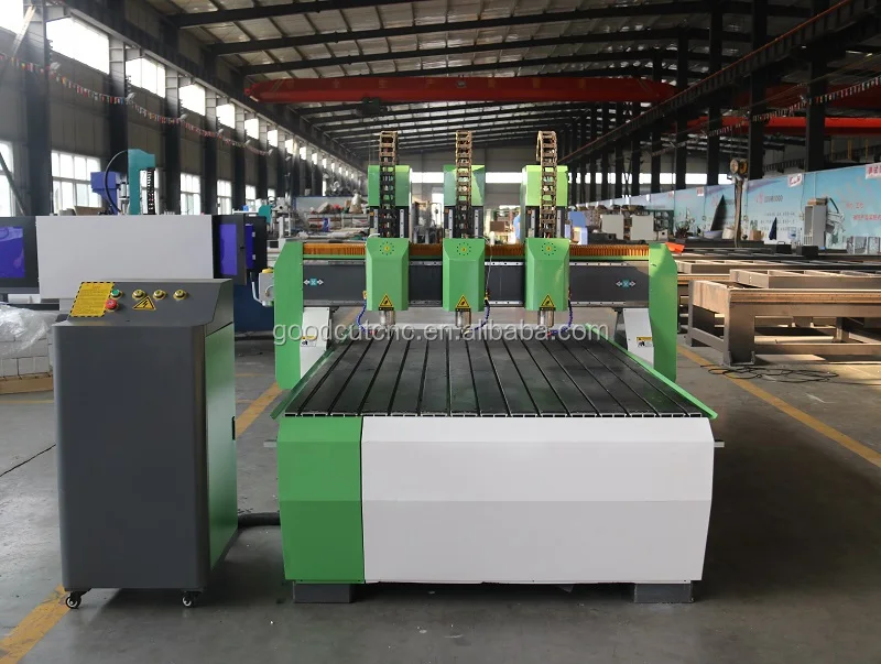 

cnc router three spindle head 1325 wood machine for relief carving cutting