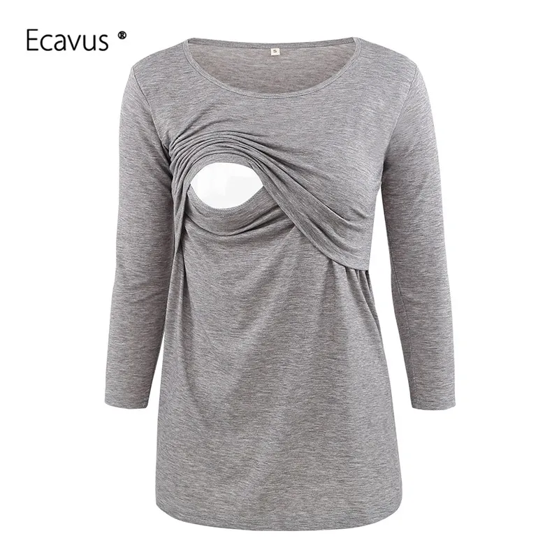 Топ для беременных полосатая Ультрамягкая рубашка с рукавами 3/4 женская одежда