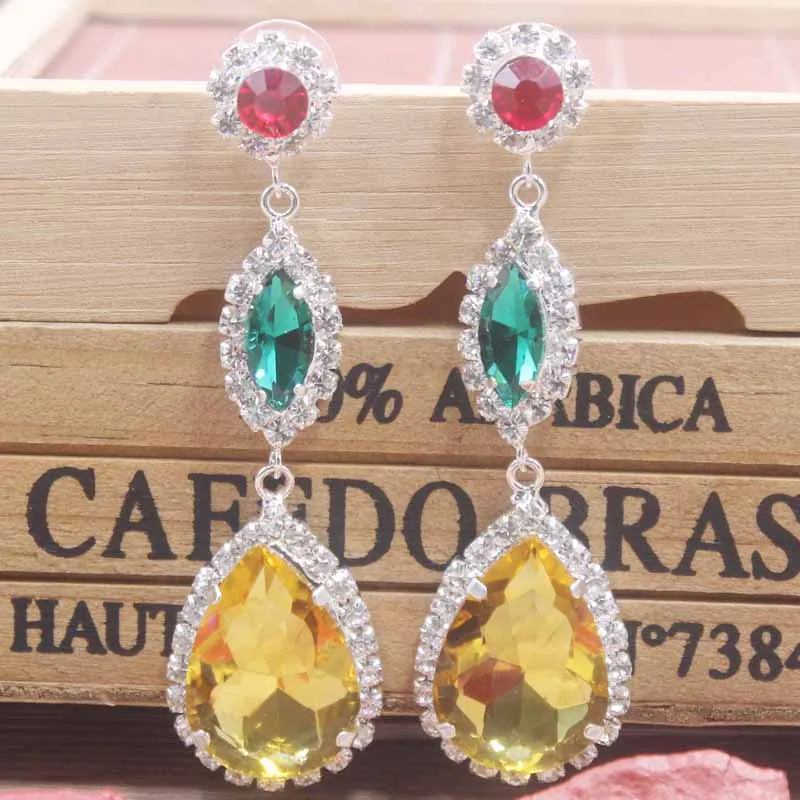 Новейшая розовая Золотая черная серьга со стразами длинные серьги с кисточками