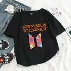 Женская футболка с графическим принтом разрешения To Dance, модные корейские Топы в стиле K-POP 2021, летние футболки, женские футболки в стиле Харадзюку