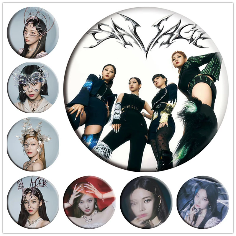 

KPOP Aespa новый альбом Savage фигурка значок с фото брошь NINGNING зимняя Карина брелок Аксессуары для сумки N58