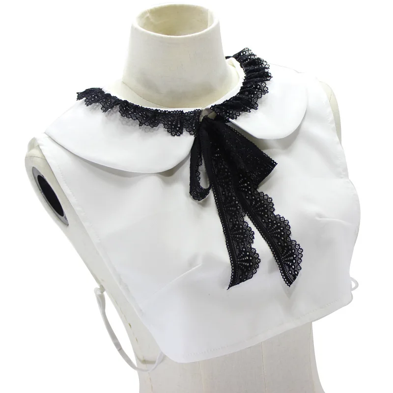 

Новая женская милая кукла лацкан накладной воротник Дамская Съемная половинная рубашка свитер платье накладные воротники Nep Kraagie Декор