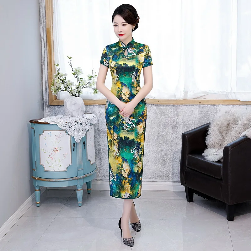 Весна-лето 2020 новое шелковое платье с коротким рукавом из тутового шелка в
