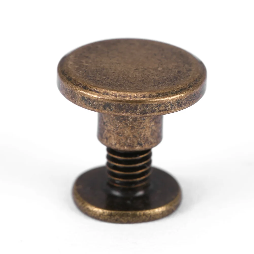 20 шт. медные латунные винты с плоской головкой гайки гвозди заклепки кожаный