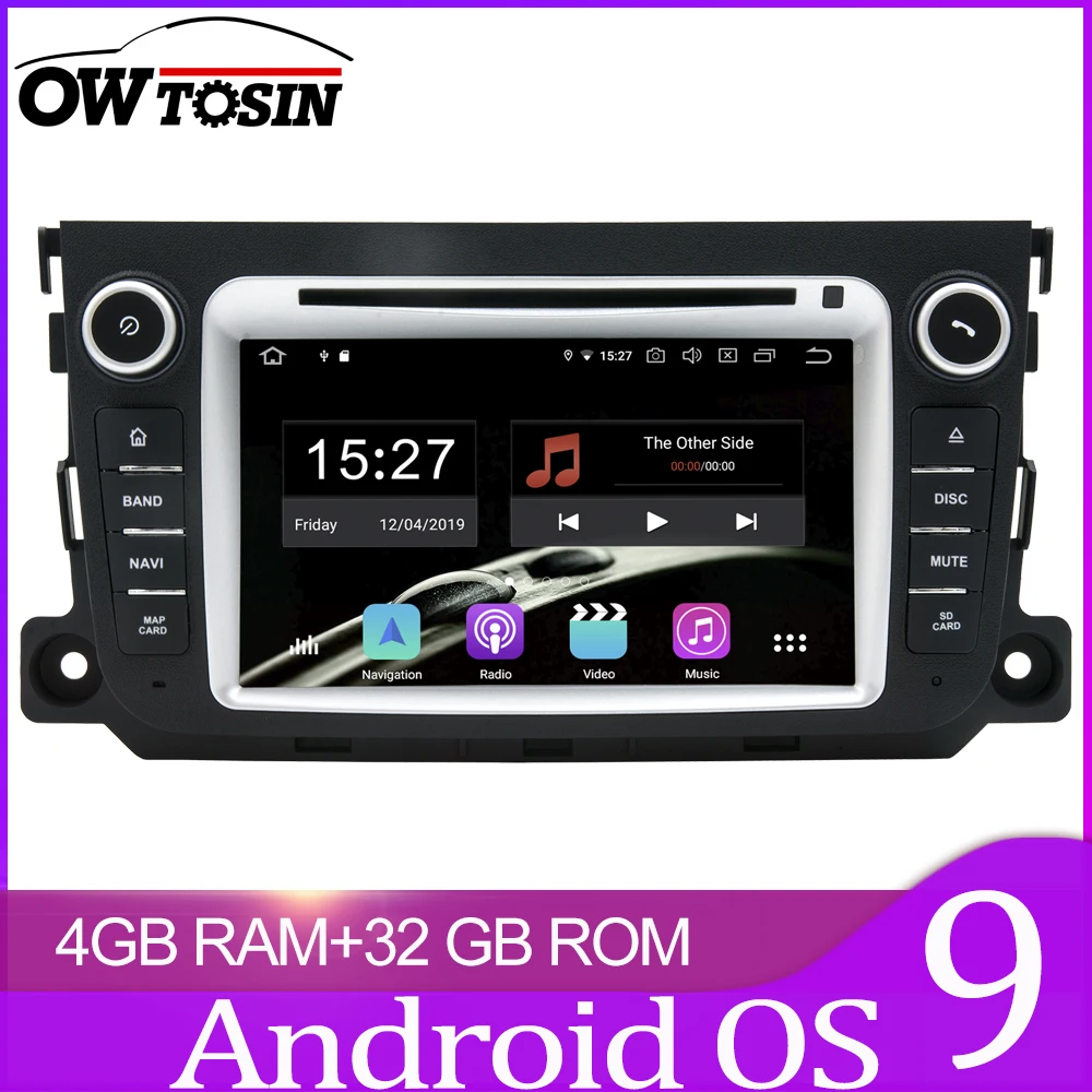 Автомагнитола Owtosin мультимедийный видеоплеер навигация GPS Android 9 0 для Mercedes Benz Smart
