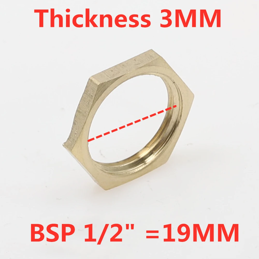 1 шт. медные шестигранные гайки фитинги для труб 1/" 1/4" 3/" 1/2" 3/4 внутренняя резьба шестигранный хвостовик крышка - Цвет: 04