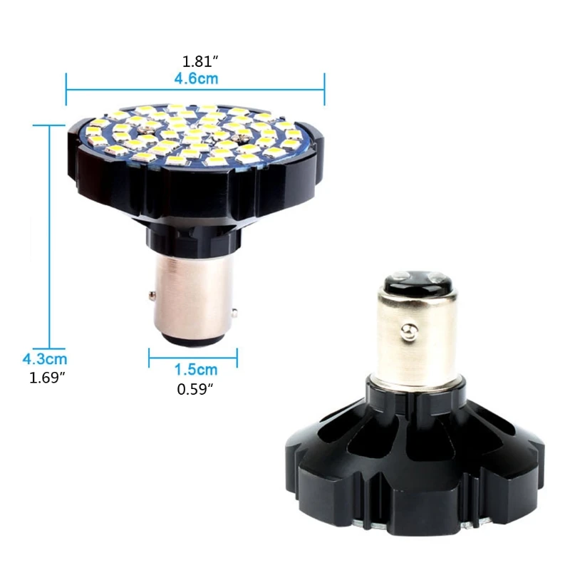 

Motorcycle Turn Signal Indicator Light Lamp /Driving Light LED Inserts Light Tail Light Kit with 1156 1157 Base