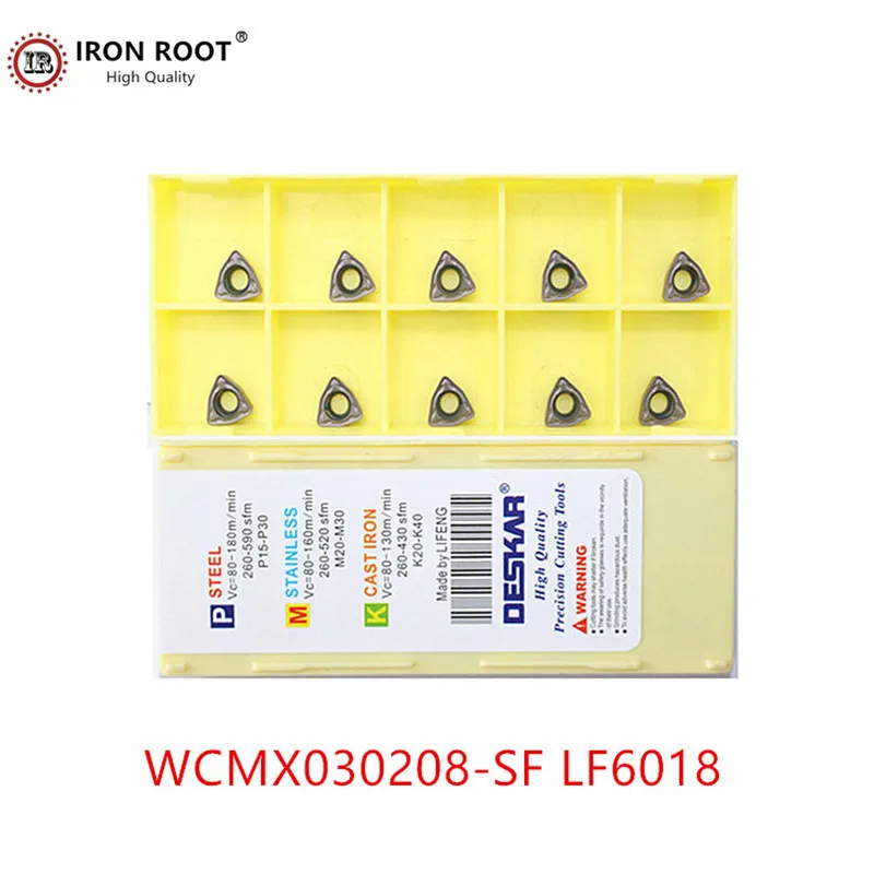 10P WCMX030208 SF LF6018 / 04 05 06 WCMT080412 индексируемая U образная вставка CNC карбидная для