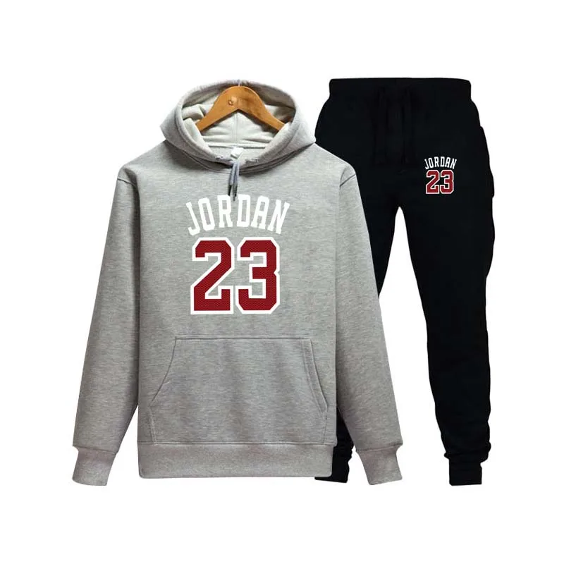 Новинка брендовая Новая мода JORDAN 23 Мужская спортивная одежда с принтом мужские толстовки пуловер хип-хоп мужской спортивный костюм толстовки Одежда - Цвет: 15