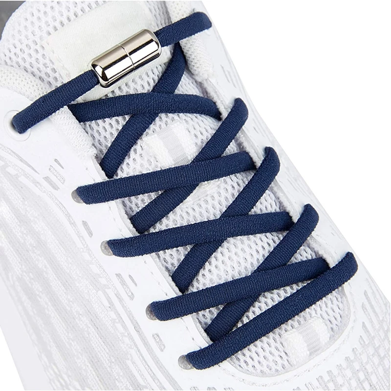 

1Pair Elastic Semicircle Shoelaces Locking Shoelaces Sneakers Shoe laces Quick No Tie Shoelace Kids Adult Shoelace 21colors
