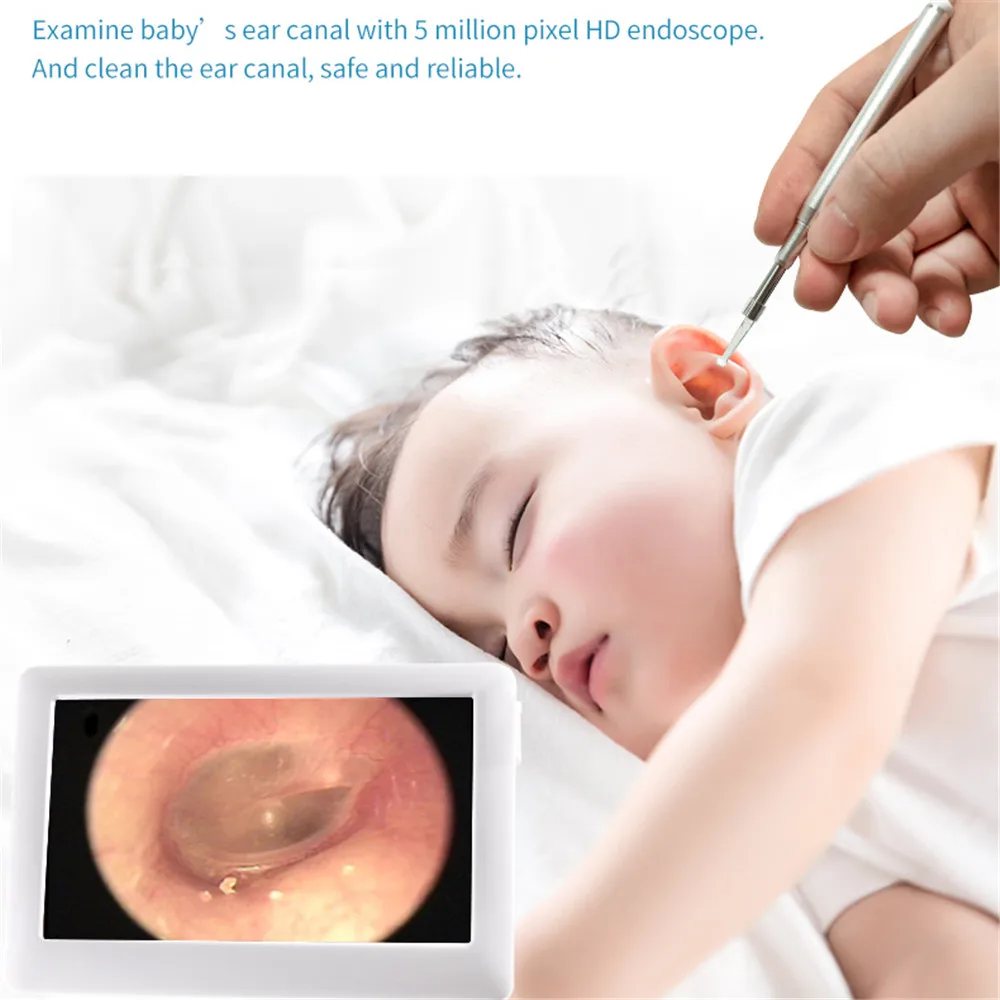 3 9 мм видео Otoscope камера для осмотра ушей ушного воска цифровой медицинский