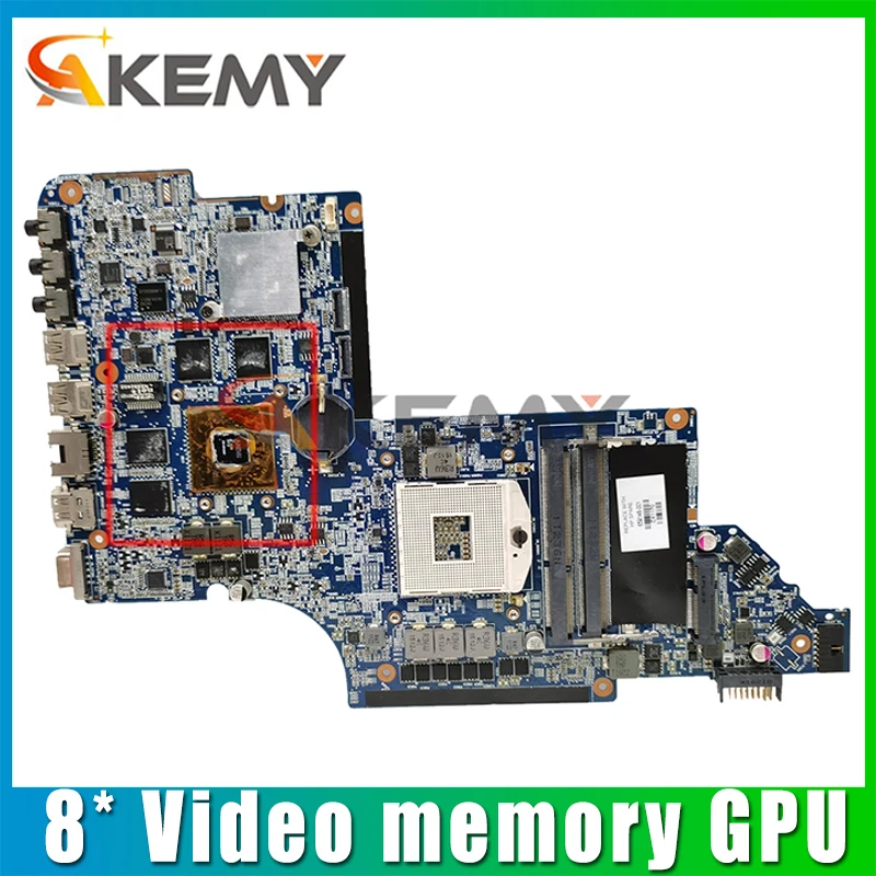 

Akemy DV6-6000 motherboar 665341-001 For HP pavilion DV6 DV6T DV6-6000 original TEST MOTHERBOARD 8* Video memory GPU