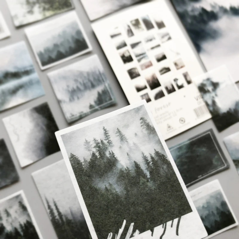 

Misty Forest Series Paper Sticker Package DIY Diary Journal Decoration Sticker Album Scrapbooking painting Sticker Accessories