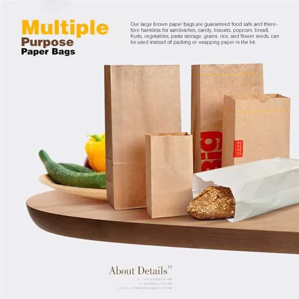 

Пакет для выпечки из крафт-бумаги, квадратный бумажный пакет, пакет из крафт-бумаги коричневого цвета для пищевых продуктов, распродажа