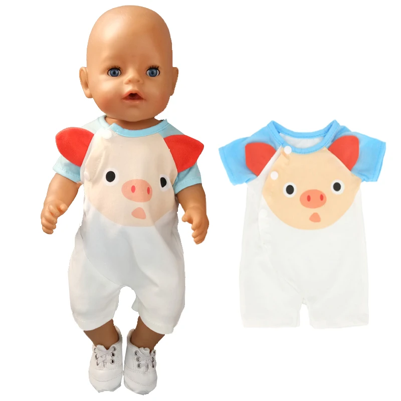 

Комбинезон детский 43 см, Одежда для кукол 17 дюймов, с рисунком поросенка, рождественский подарок для девочек