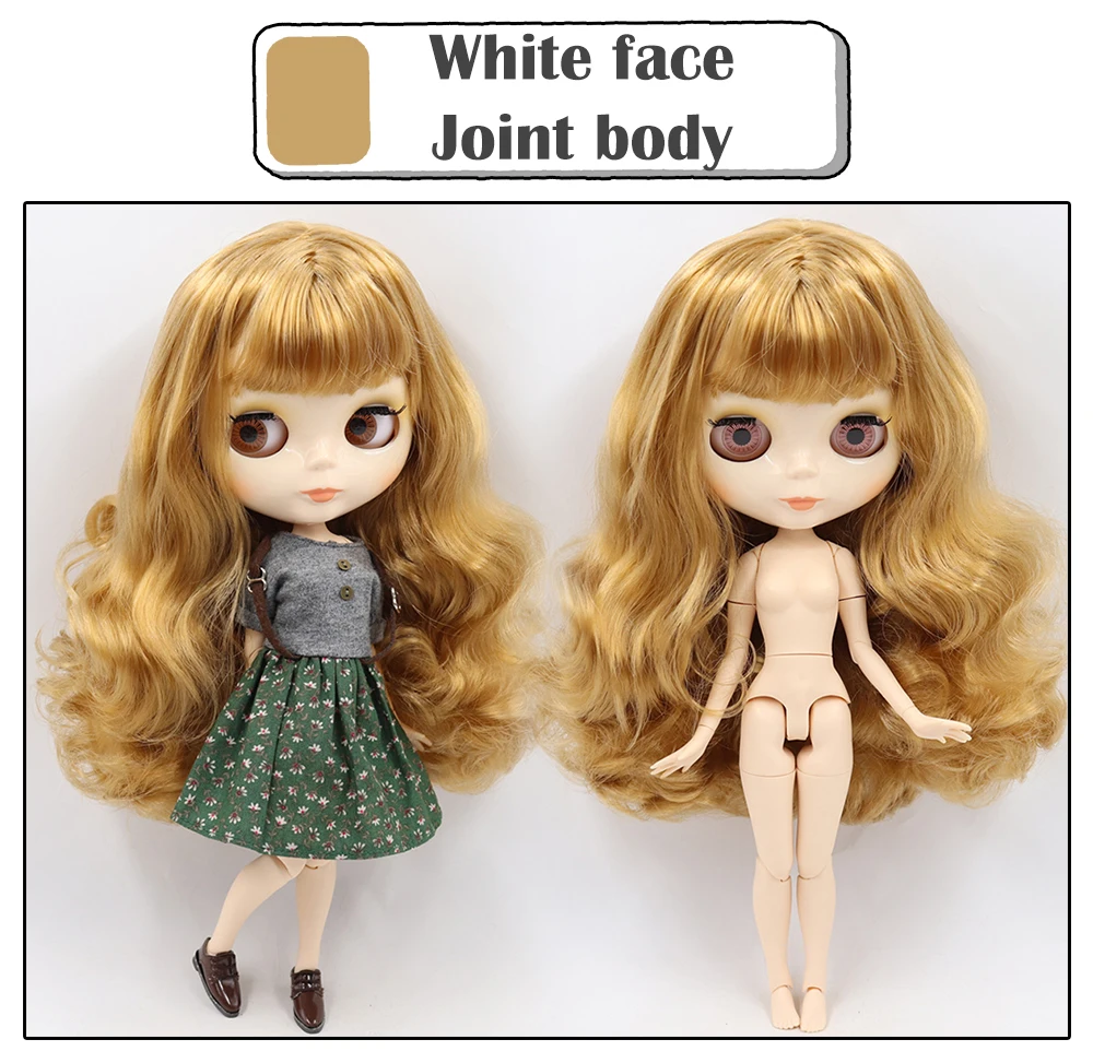 ICY Blyth Кукла № 1 глянцевое лицо белая кожа сустава тела 1/6 BJD Специальная цена 1/4 BJD, Pullip, Jerryberry, Licca игрушка подарок