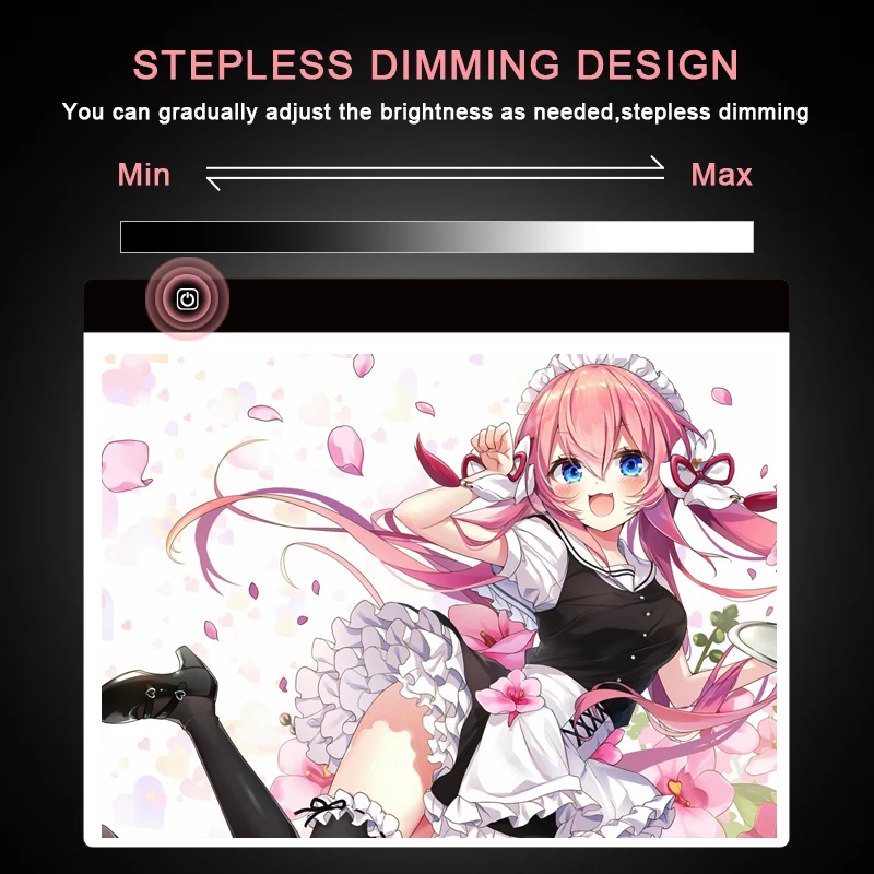 A3(40x33.5c)Drawing Tablet LED Light Box Tracing Copy Board Graphic Digital Tablets Art Painting Writing Pad Sketching Animation - купить по