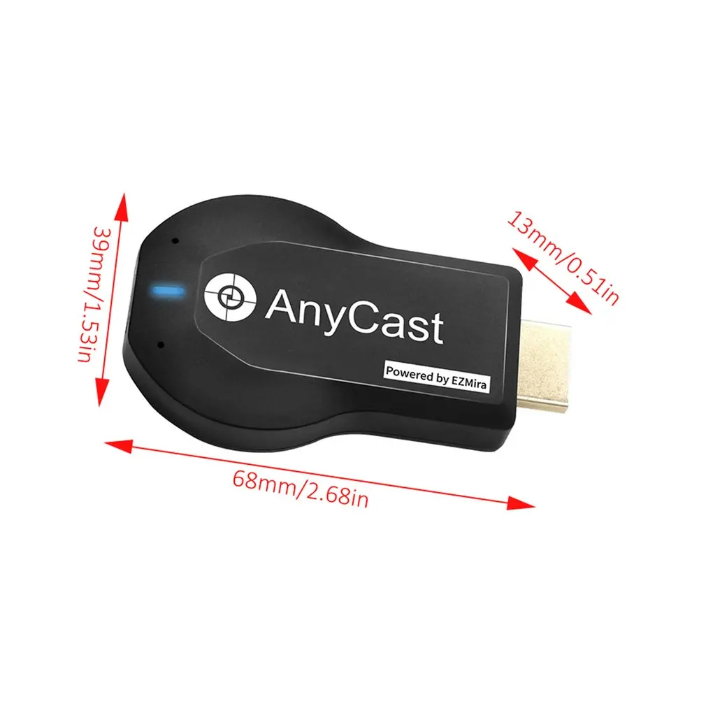 Адаптер HDMI Miracast Anycast M100 беспроводной Wi-Fi переходник для телевизора 2.4G/5G 4K DLNA AirPlay