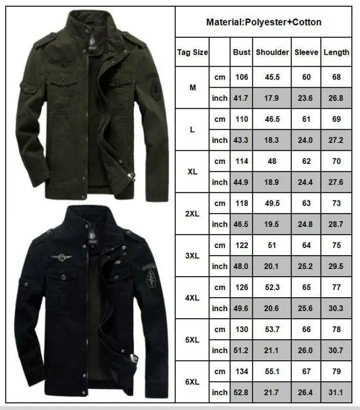 

Universal FashionMen's Cargo Military Army Jacket Winter Outdoor Combat Tactical Multi Pocket Coat