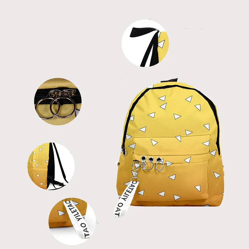 Рюкзак Холщовый для девочек сумка ноутбука косплей с изображением рассекающего