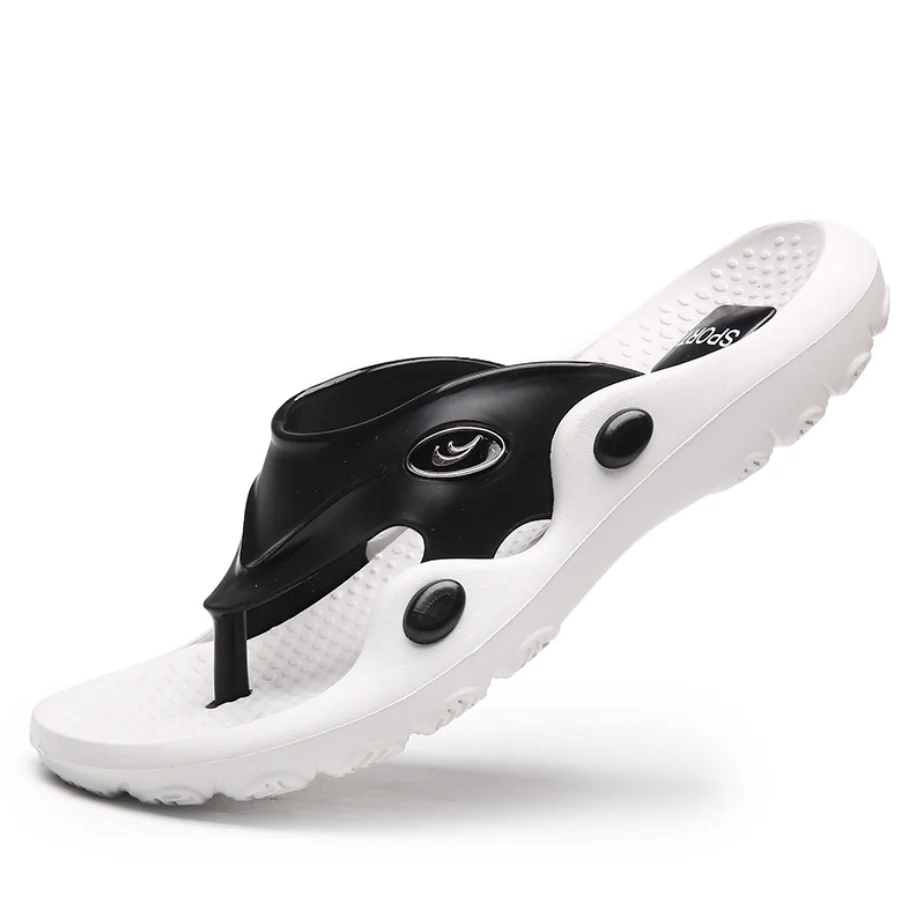 

Y96 Flip Flop Men's Sandals Summer Basic PVC Beach Slippers Fashion Outdoor Casual Home Soft Bathroom Massage Casual Shoes