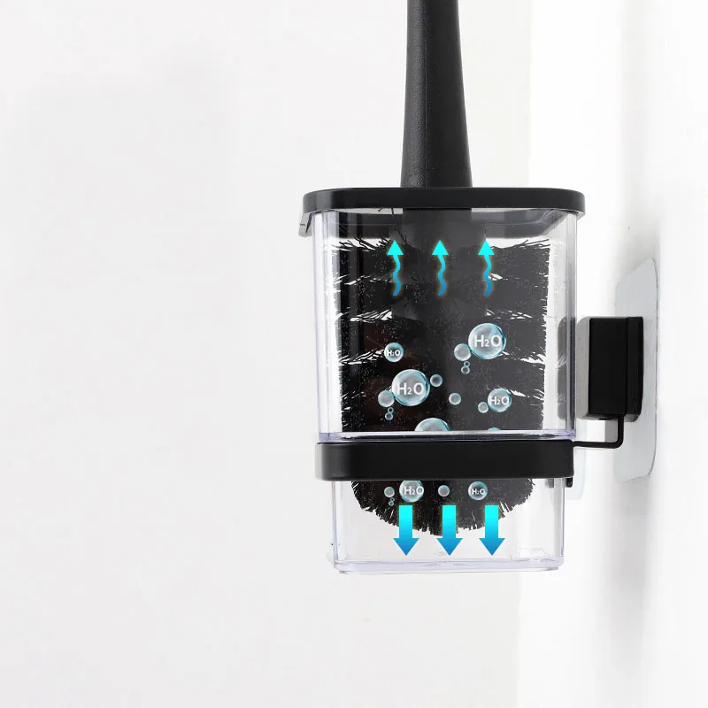 Черная щетка для унитаза с держателем настенные пластиковые щетки набор