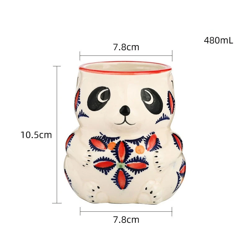 

Creative Hawaii Tiki Ceramic Cup Personalized Bar Animal Cocktail Cup Party Wine Cup Cute Bear Wine Cup Gift