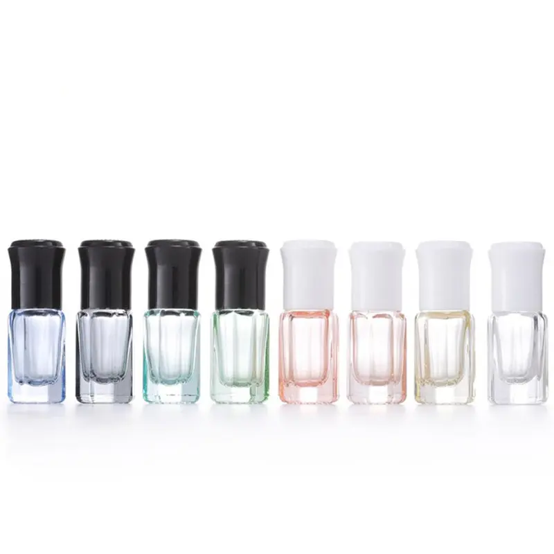 

100 шт. 3 мл мини бутылочка для духов с эфирным маслом Толстый Стеклянный рулон прочный для путешествий косметический контейнер