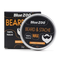 new 1 box 30g natural organic facial beard wax beard care cream tasteless sandalwood orange eucalyptus 4 taste choice tslm2