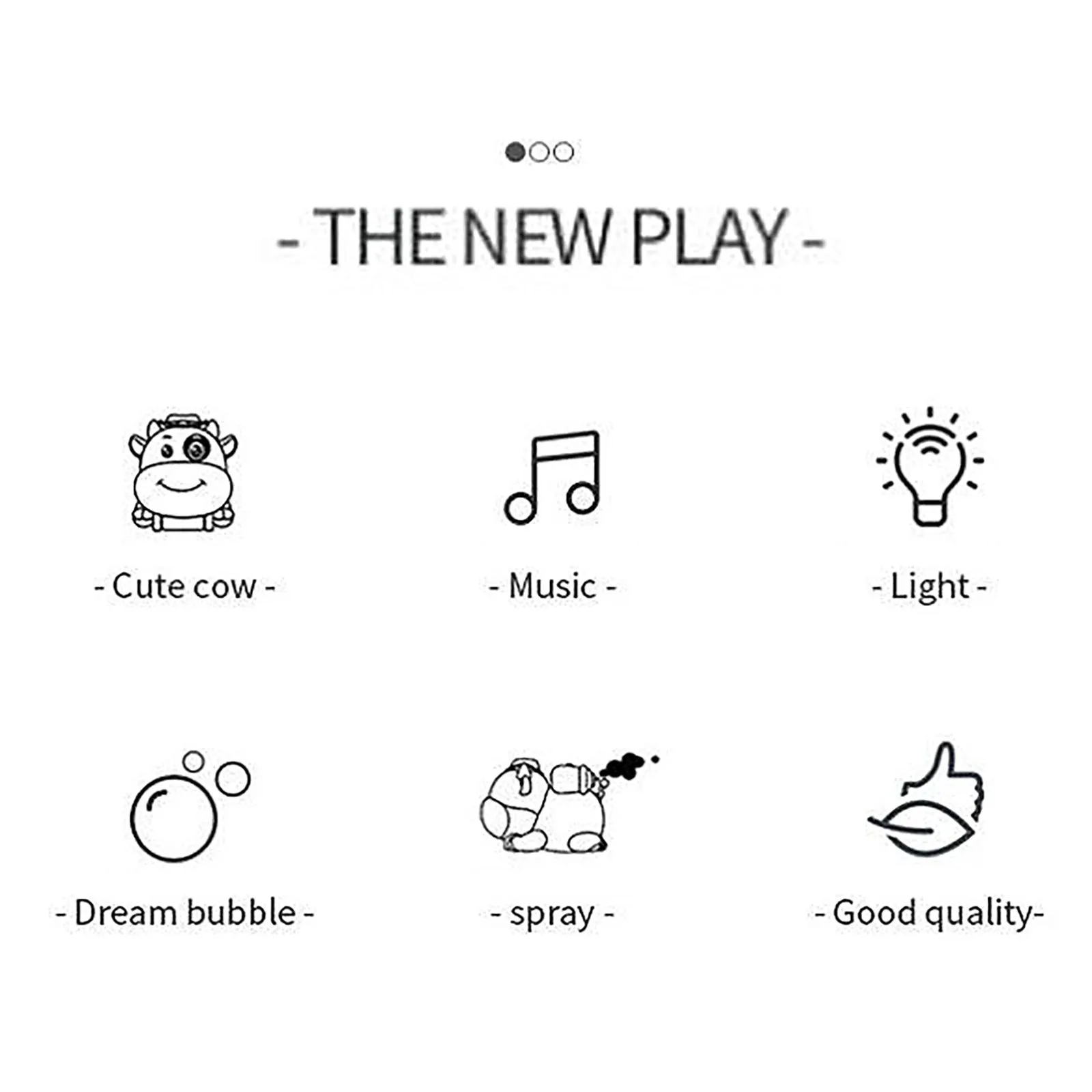 

New 2021 High Quality Safety Calf Remote Control Car Electric Bubble Blowing Water Children's Toy 40ml Toy Accessories For Kids