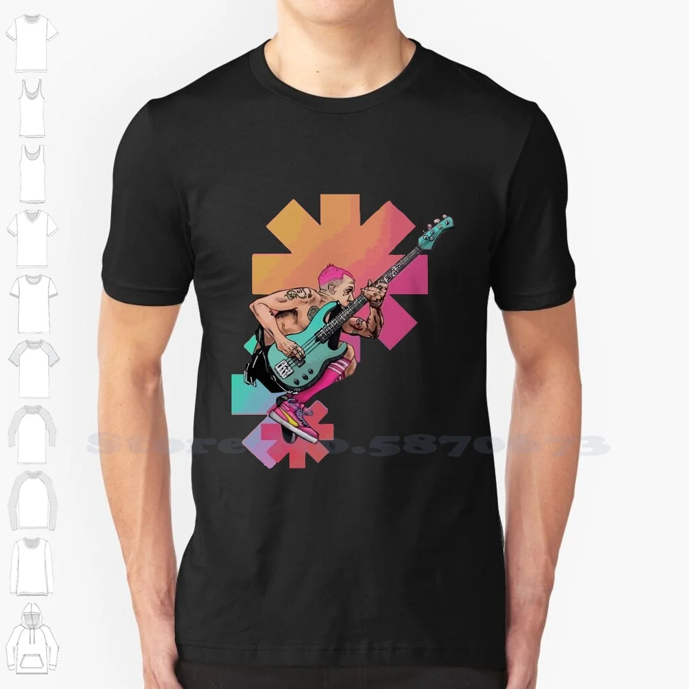 Модная футболка с принтом блошиных басов 2 крутой дизайн перец чили Джон блошиной