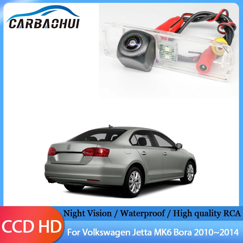 

HD Car CCD Night Vision Backup Rear View Camera High quality RCA For Volkswagen Jetta MK6 Bora 2010 2011 2012 2013 2014