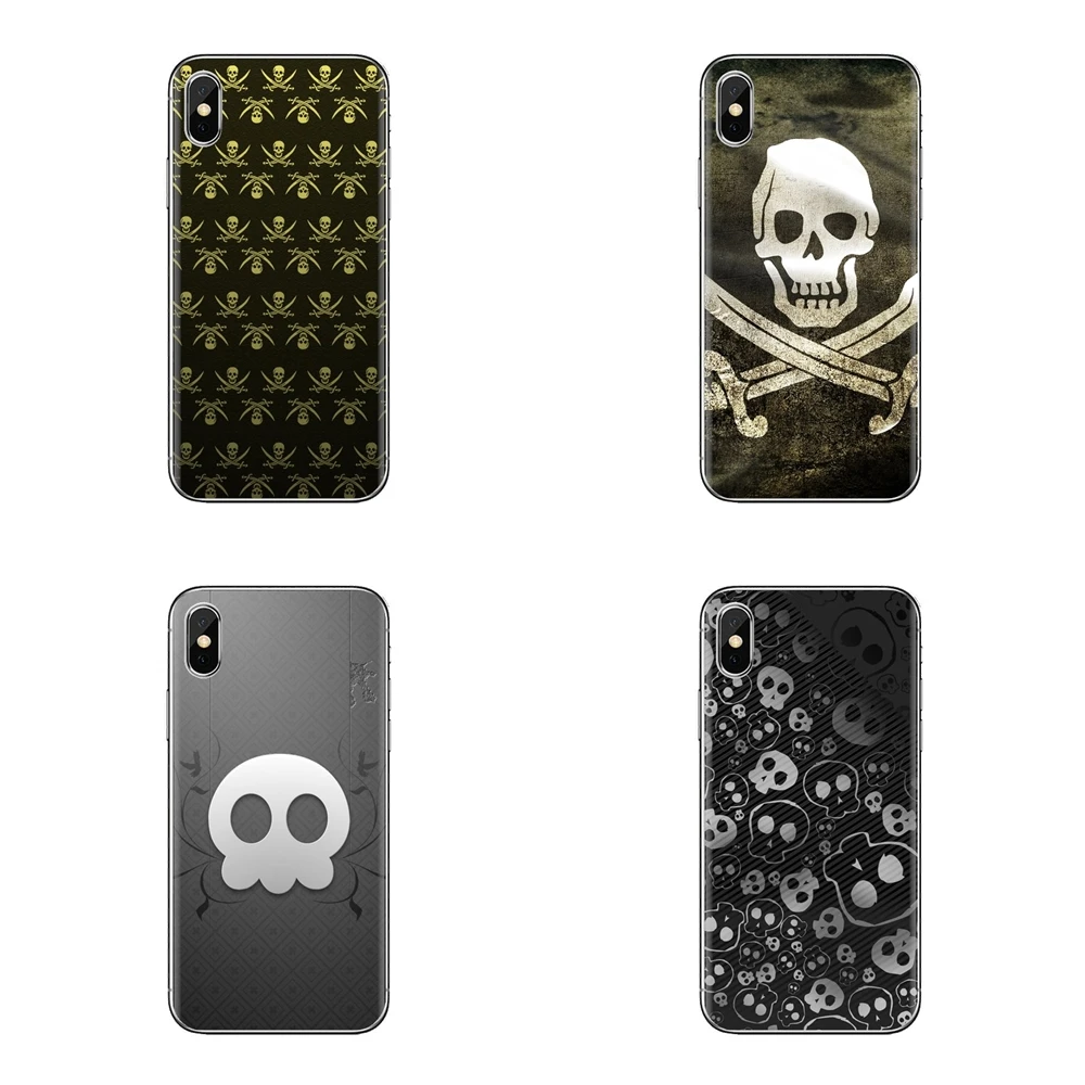 For Xiaomi Redmi 4 3 3S Pro Mi3 Mi4 Mi4i Mi4C Mi5 Mi5S Mi Max Note 2 Soft Transparent Shell Covers Textures Skull Pattern |