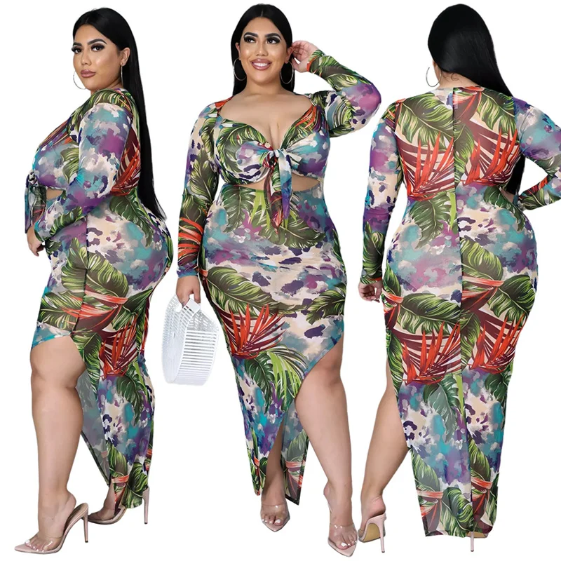 

2022 Plus Size Dresses Women Clothing V Neck Irregular Sexy Club Maxi Dress Ladies Fall Long Sleeve Dress Dropshipping Wholesale