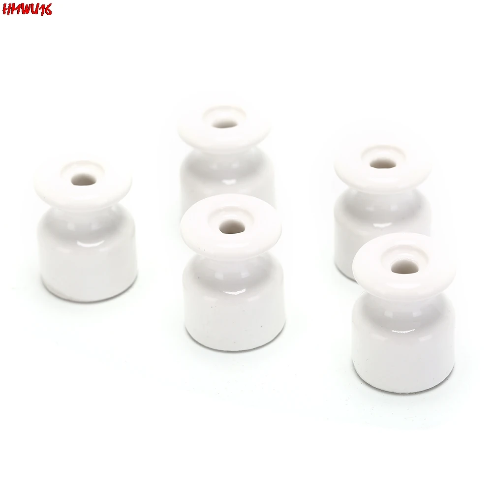 Новинка 5 шт./лот фарфоровый изолятор для стены проводки керамических