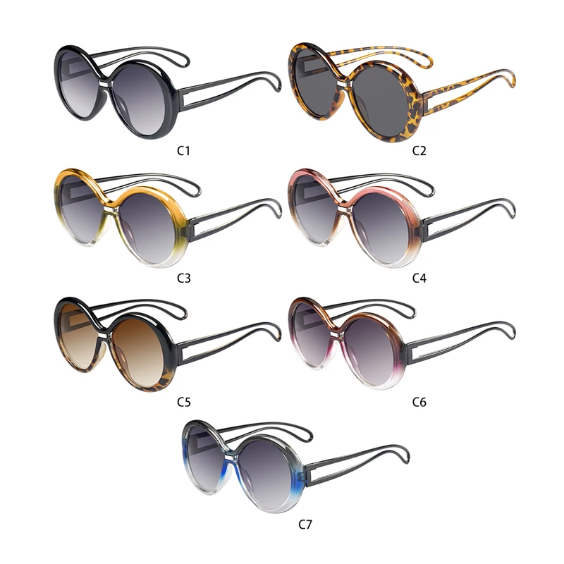 

Round Sunglasses Women 2021 New Fashion luxury Brand Designer Classic Vintage Sunglasses For women uv400 lunette de soleil femme
