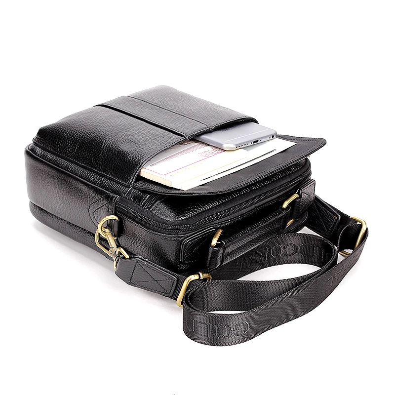 

Business Men's Bags Genuine Leather Messenger Shoulder Bags Male Travel Crossbody Bag For Men Tablet Bag Handbags Tote Purse