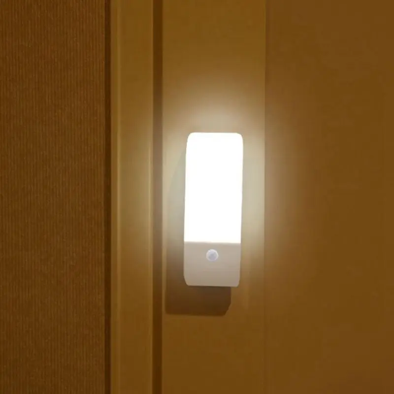 

12LED USB Rechargeable Motion Induction Sensor Closet Nightlight Lamp 3 Lighting Modes white light