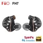 Наушники-вкладыши FIIO FH7 Hi-Fi, флагманские, 5 гибридных драйверов, 4 Knowles BA + 13,6 мм динамический IEM со съемным кабелем MMCX